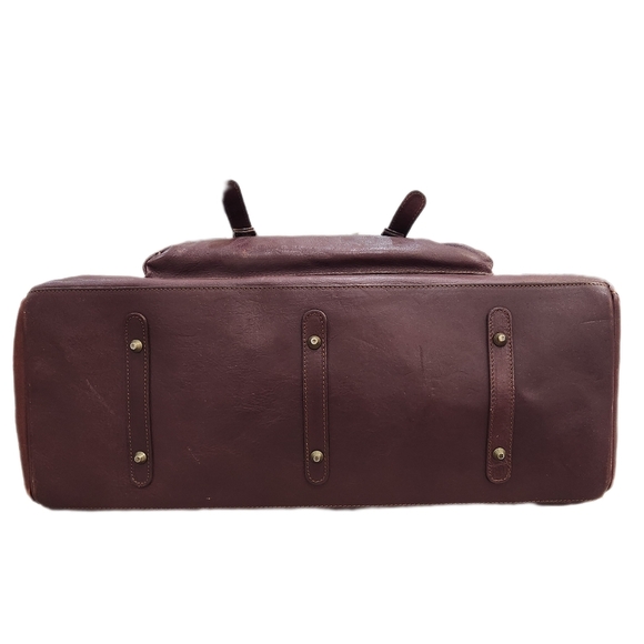 VINTAGE IN-PELL MADE IN ITALY LEATHER WeekenderBag ,Brown, Women/Mens OS EUC - Picture 5 of 12
